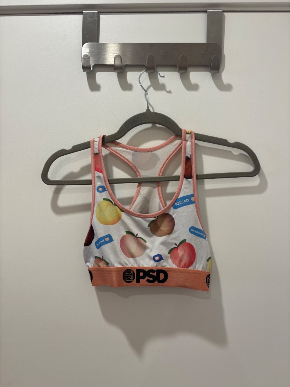 PSD Peach Emoji Sports Bra Medium